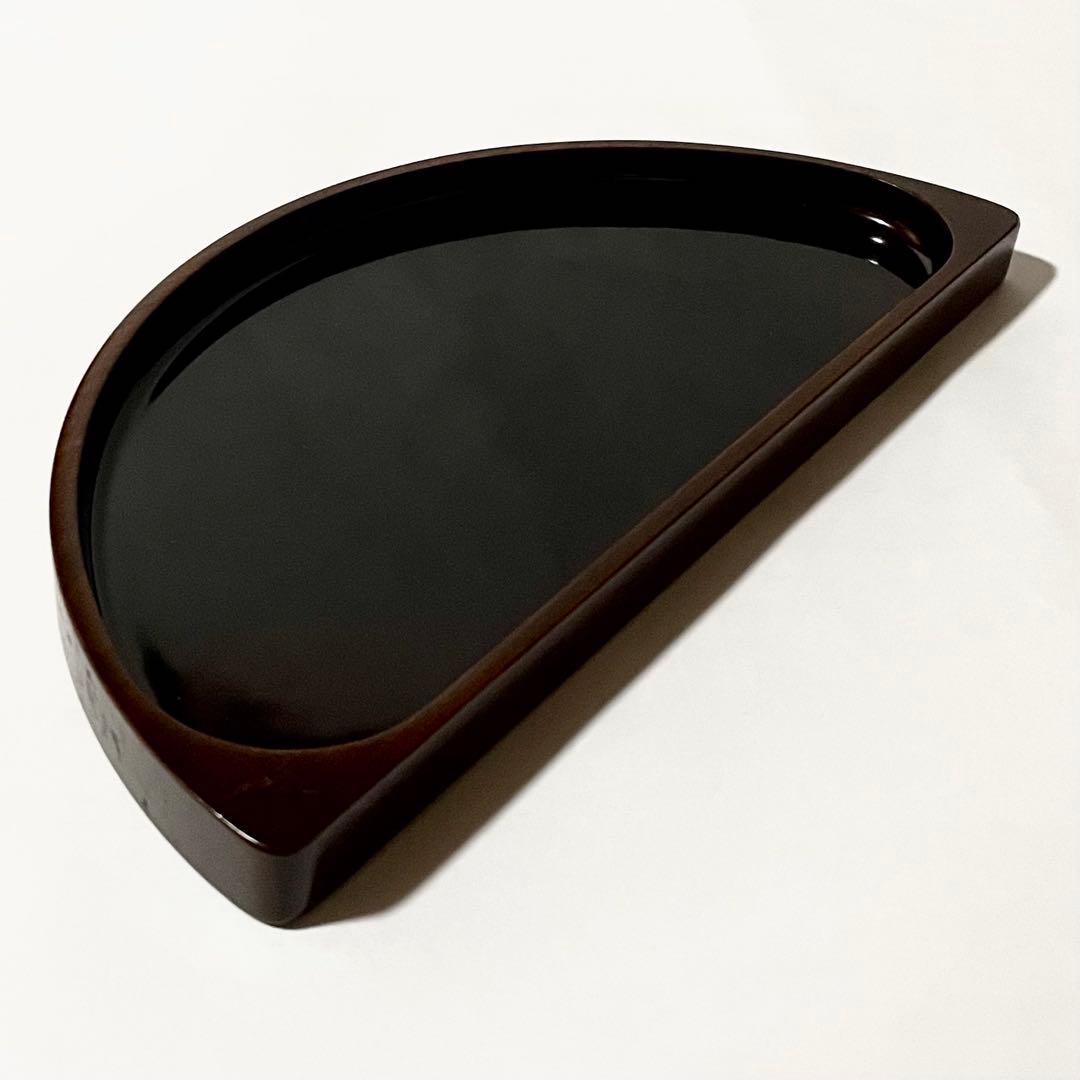 しこく彫　香川の漆器　天然木　うるし塗装　トレイ　八寸皿　６枚セット