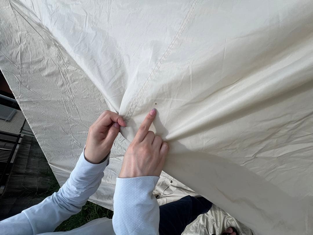 【二又ポール&跳ね上げポール付き】ランドステーションL アイボリー 二又付き