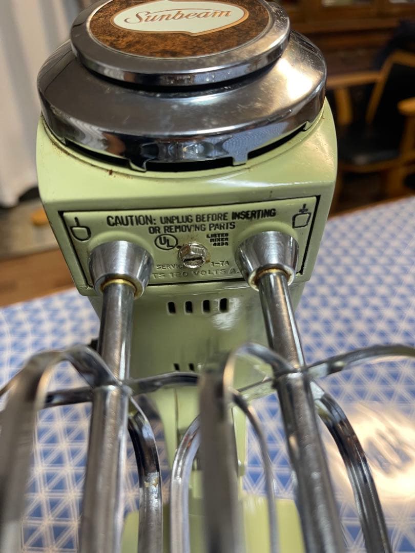 Sunbeam ミキサー 段階速度設定　レトロ