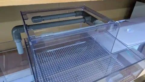 120奥行き深さ600アクリル水槽用 上部フィルター　ウールボックス引き出し式