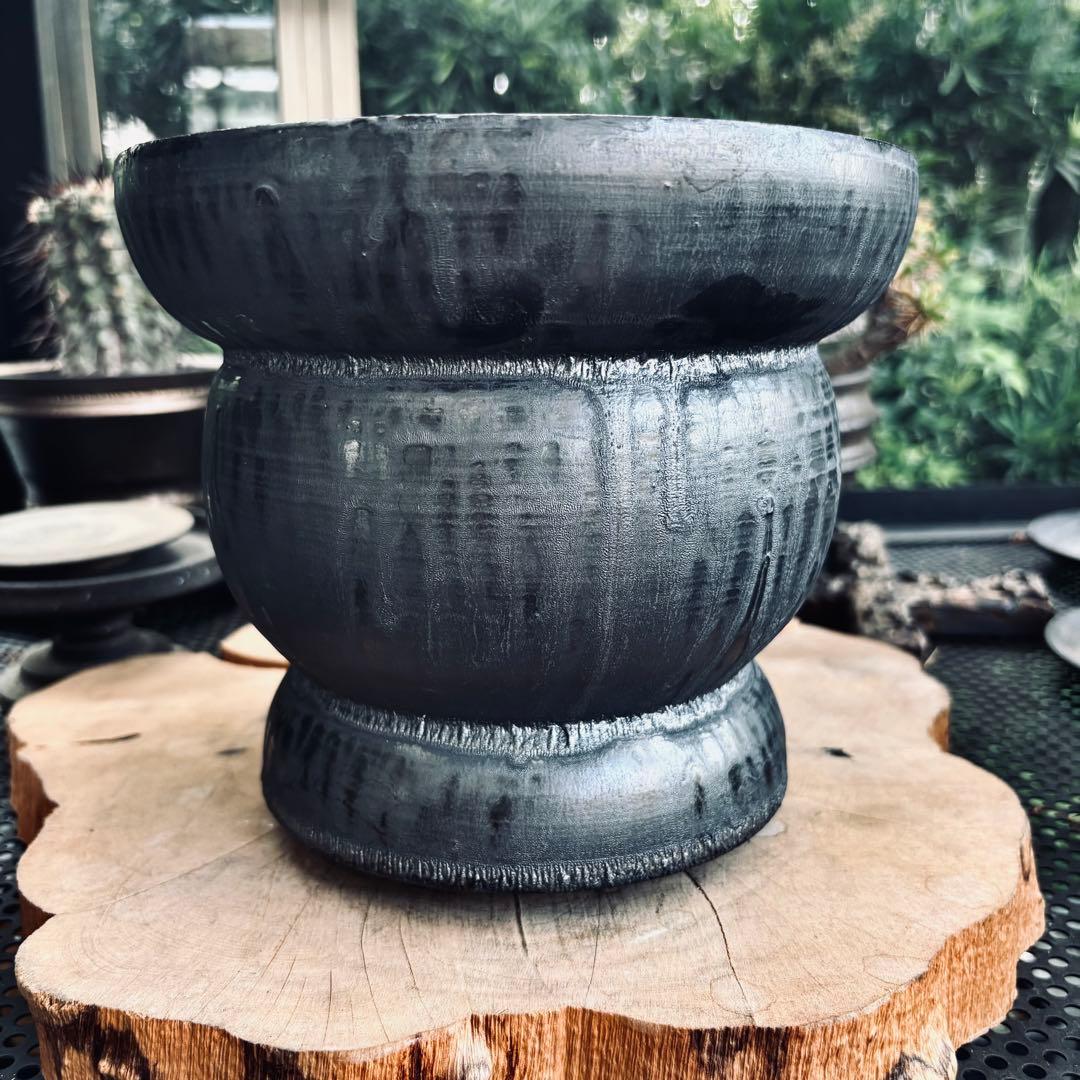 山中勇人 作家鉢 特大鉢 植木鉢 パキプス グラキリス アガベ 塊根 y鉢 2