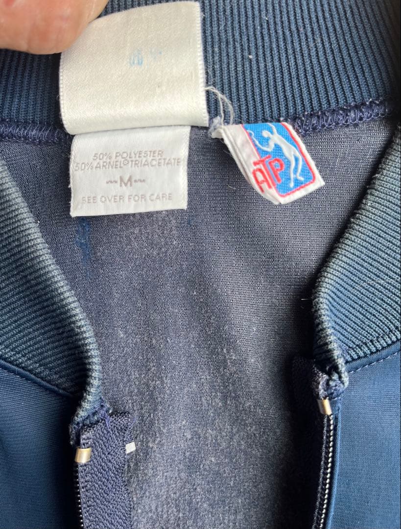 ヨンス着用同色adidas ATP 80s 銀タグ USA製 ジャージ ネイビー