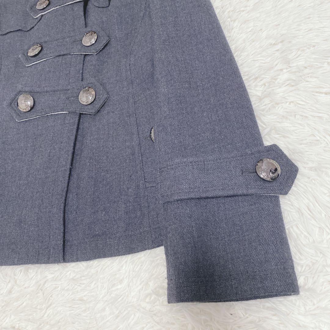 美品 バーバリーブルーレーベル ピーコート ナポレオン風ジャケット ラクーン