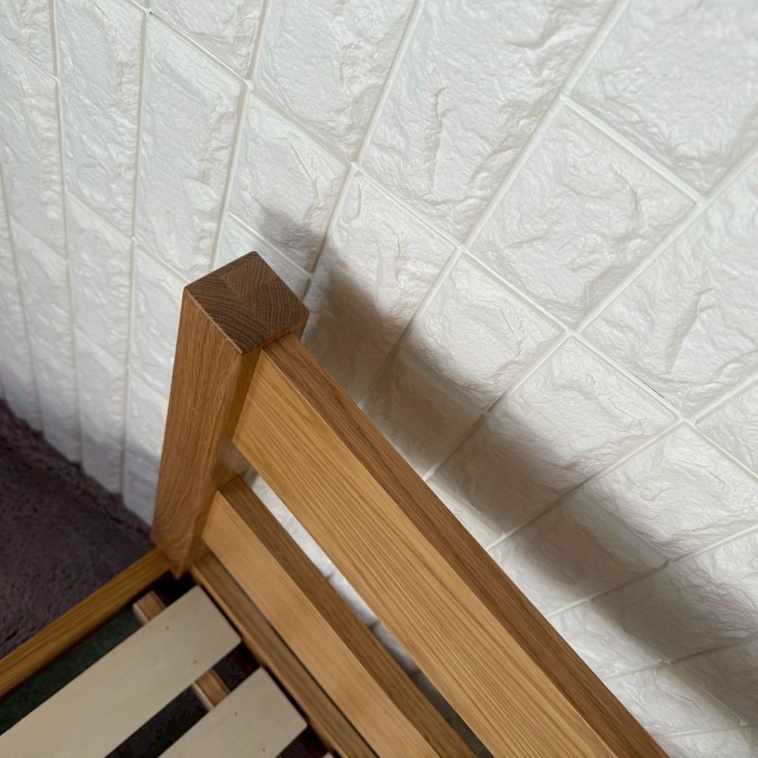 都内23区送料無料✨無印✨シングルベッドフレーム　オーク材突板