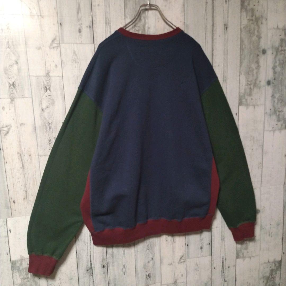 o94【希少XL】ブラックアイパッチ♤刺繍スウェット　人気取扱注意　ビックロゴ