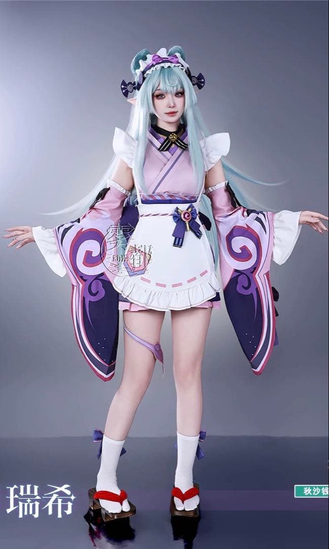 原神 夢見月瑞希 コスプレ衣装 XS 靴・うちわ付き