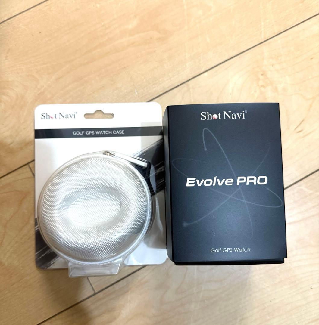 Shot Navi Evolve PRO ホワイト　ゴルフナビ　ケース付き