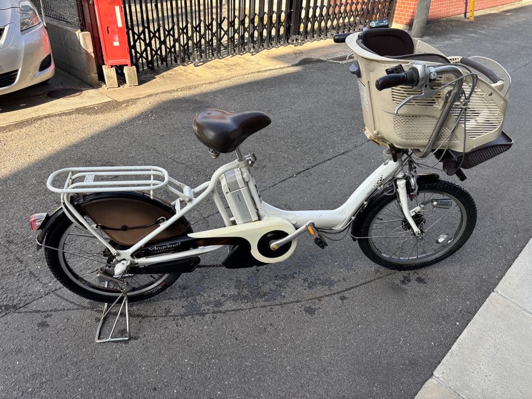 BRIDGESTONE 電動アシスト自転車 チャイルドシート付き ホワイト