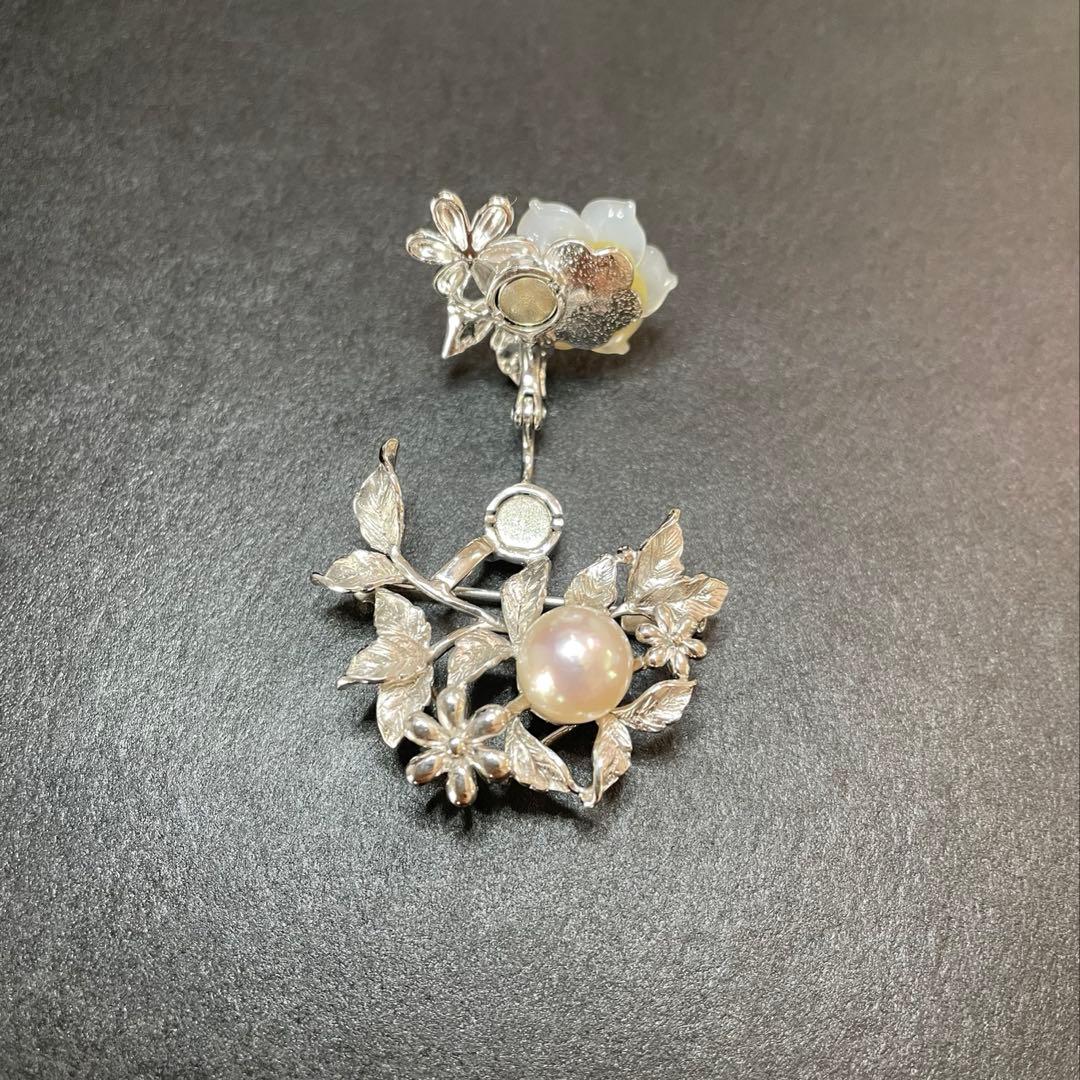 パールブローチ　あこや真珠　本真珠　入学式　卒業式　コサージュ　検索用-ミキモト