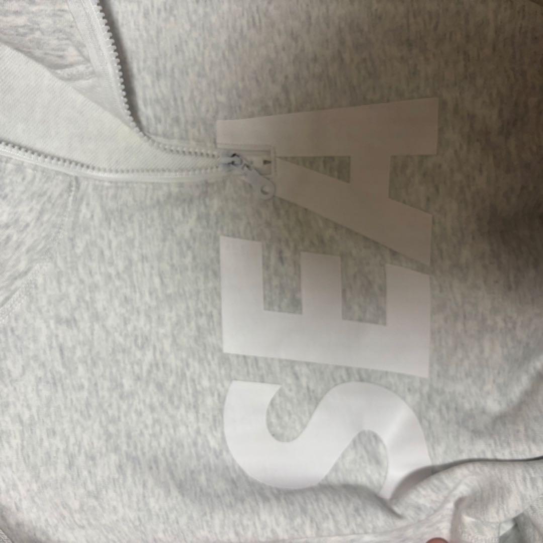 WIND AND SEA ハーフジップ　スウェット グレー　L