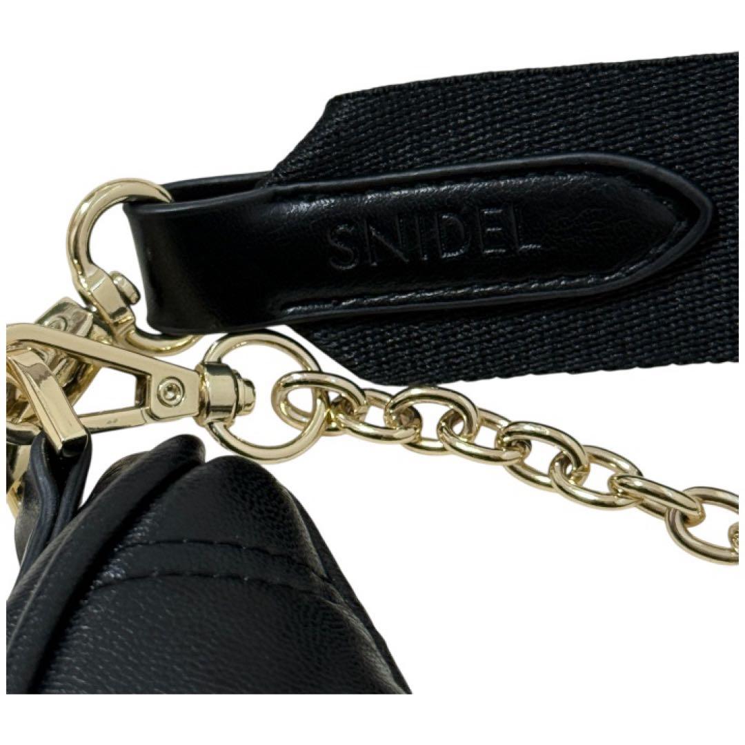 SNIDEL マルチウェイムーンバック　合皮ブラック