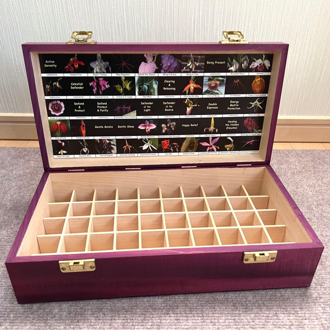 リビングトゥリー　フラワーエッセンス　木製ボックス(50本用)