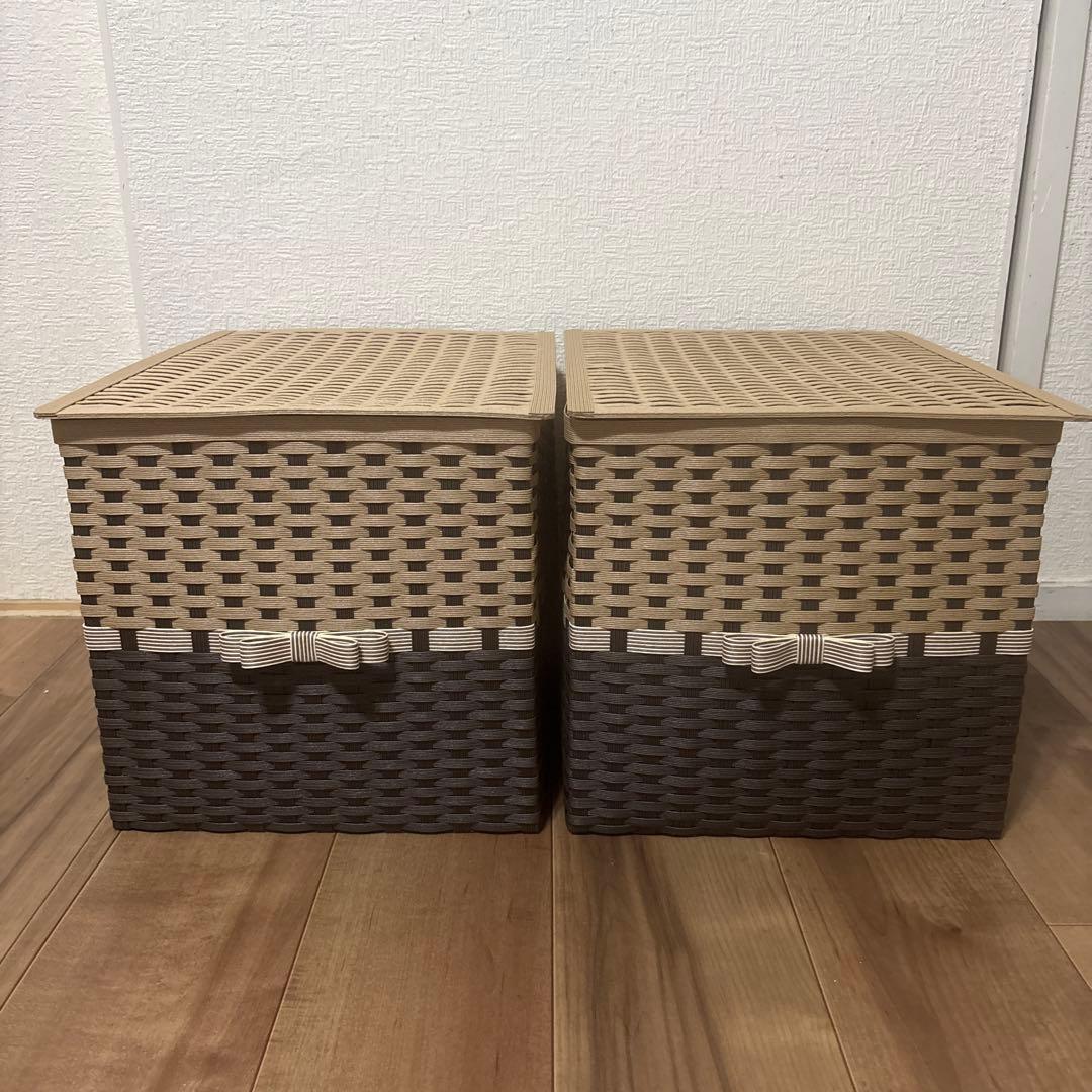 ななみなみページ　エコクラフト　クラフトバンド　かご