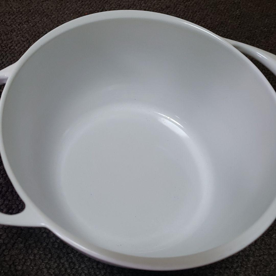 UNILLOY ホワイト 両手鍋 20cm