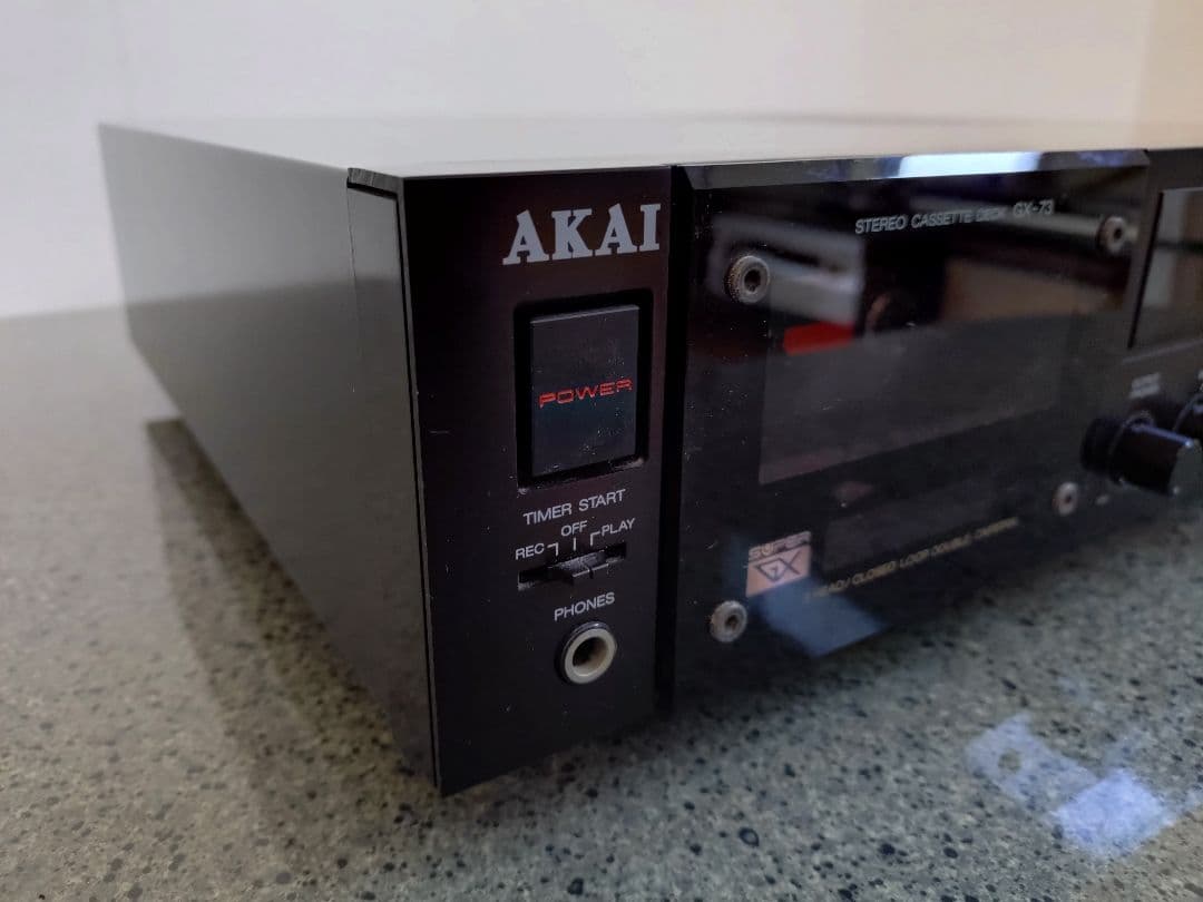 AKAI ステレオカセットデッキGX-73 美品ジャンク品