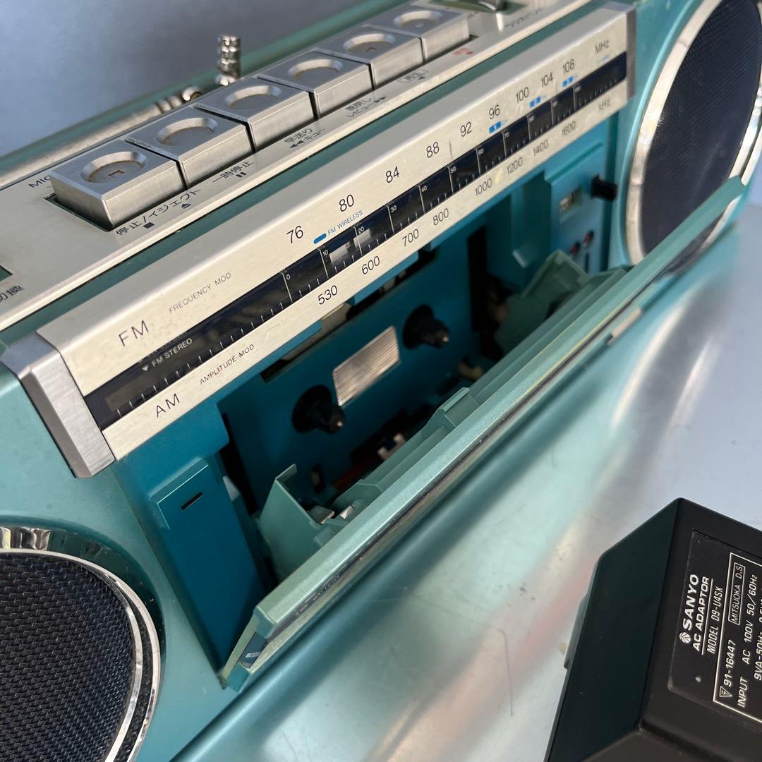 昭和レトロ　ステレオラジカセ　サンヨー　MR-U4SX