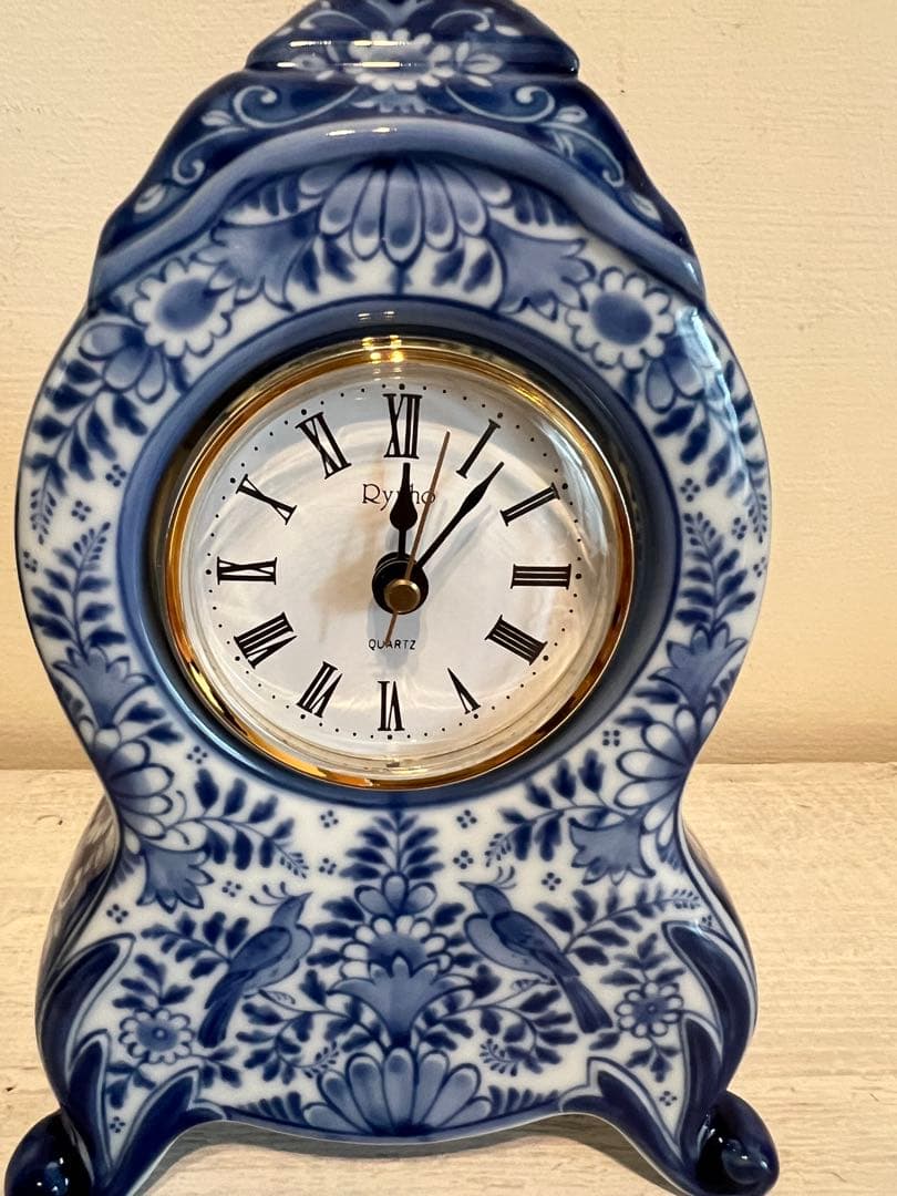 【動作確認済OK】龍峰釜 三洋陶器 置時計