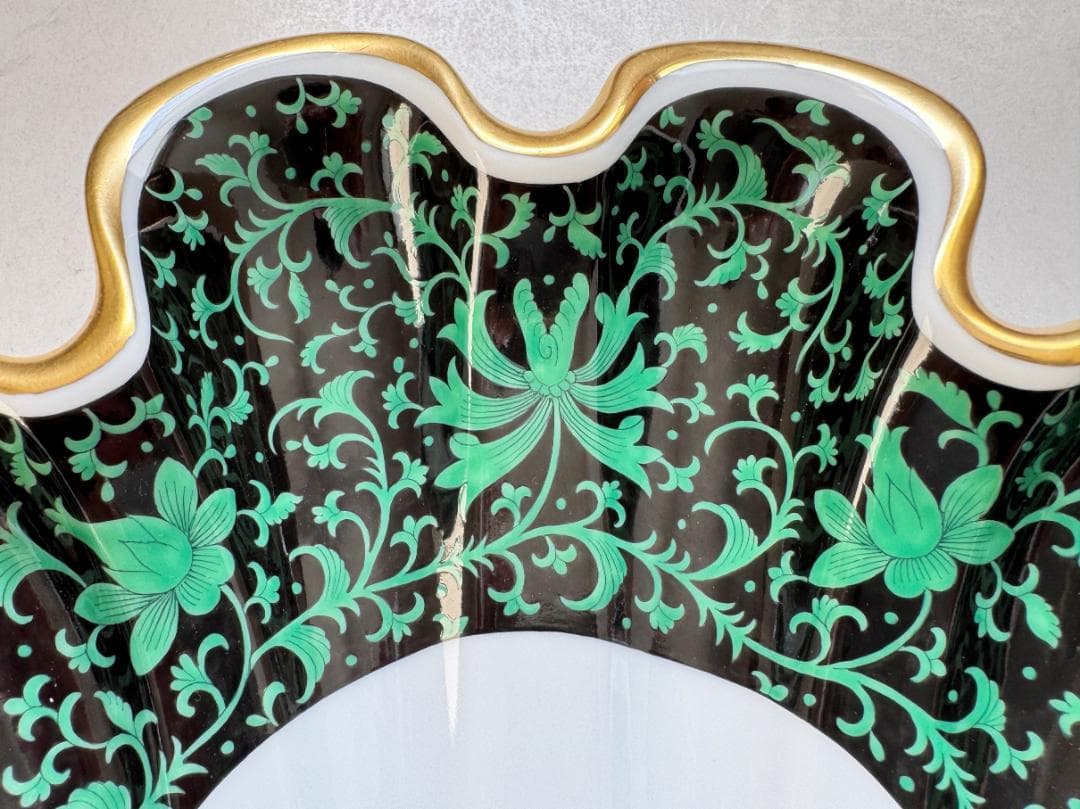 ヘレンド 皇帝の牡丹 シノワズリ シェルトレイ