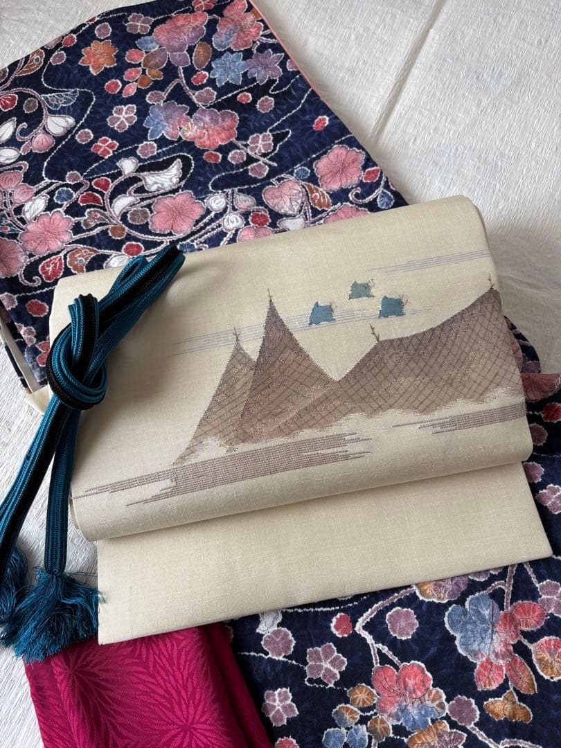 ❤️華やか大人女子　正絹小紋辻ヶ花柄　トールサイズ　新品畳紙付き