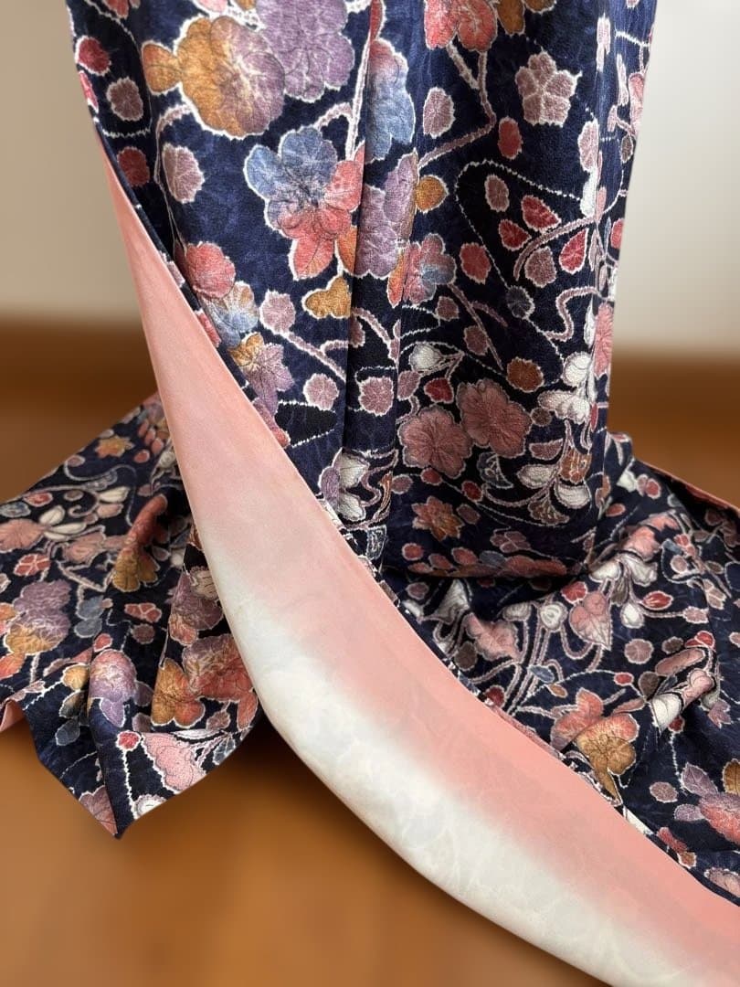 ❤️華やか大人女子　正絹小紋辻ヶ花柄　トールサイズ　新品畳紙付き