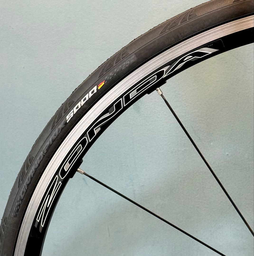 【美品】カンパニョーロ ゾンダ c17 前後ホイールセット クリンチャー