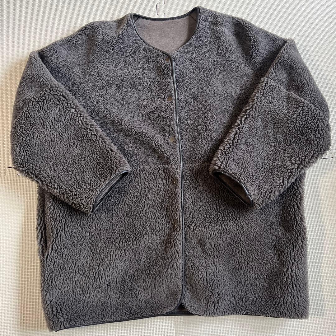 BEAUTY&YOUTH ・ボアフェイクムートン リバーシブルジャケット