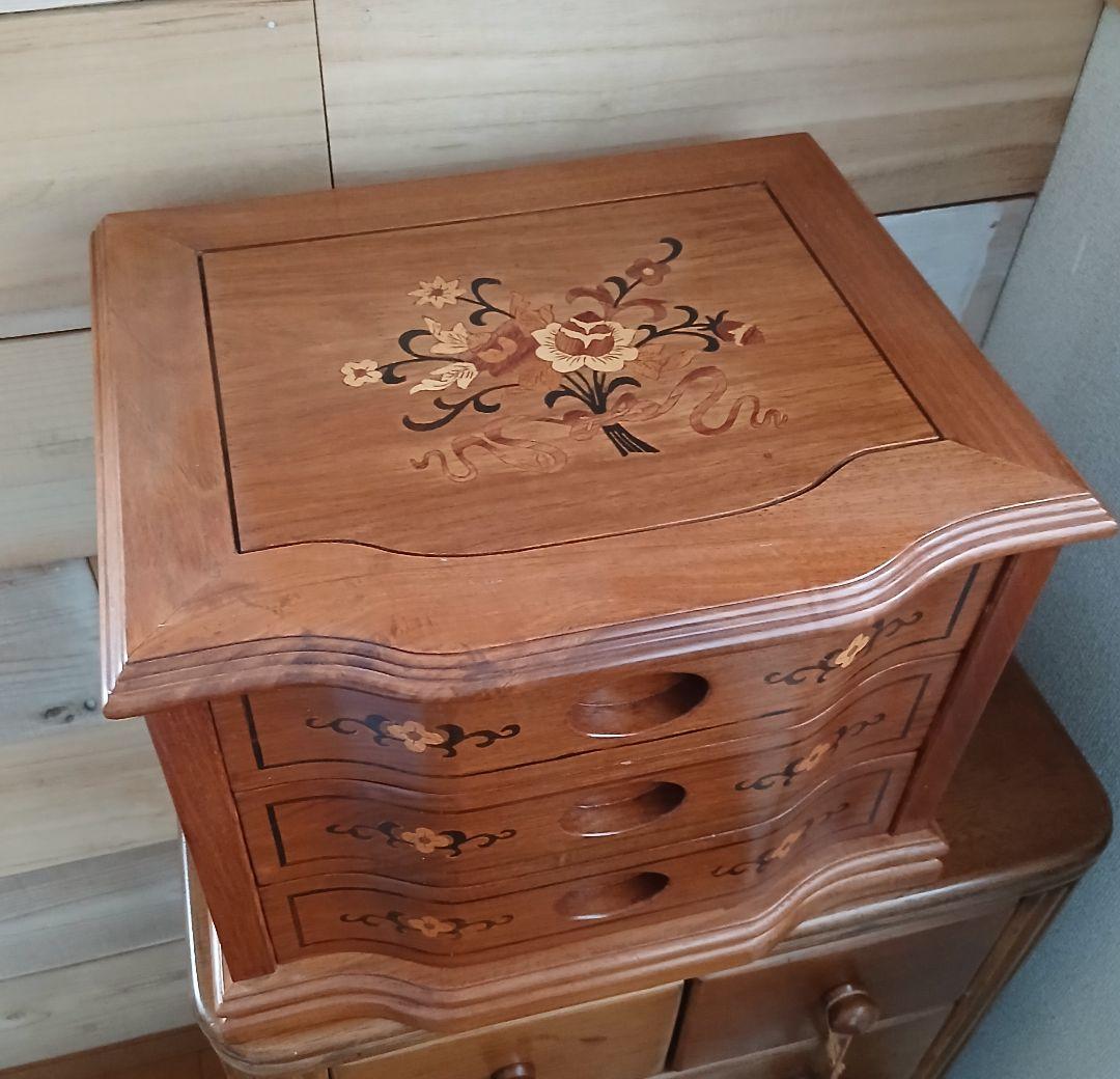 木製3段チェスト スペイン風 カントリー調