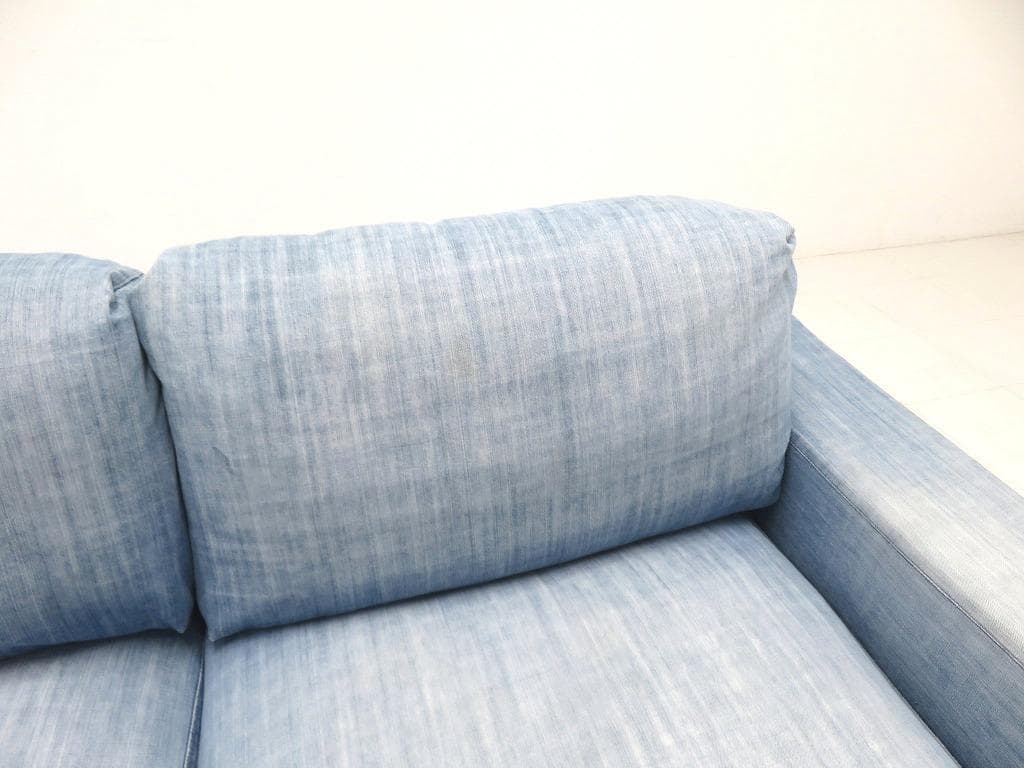展示品　ジャーナルスタンダードファニチャー　デニム　3人掛けソファ　モダン
