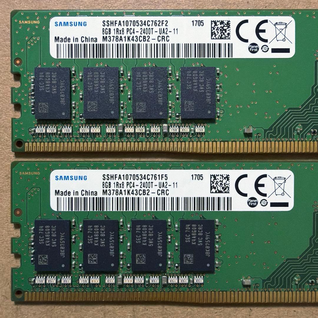 [22] デスクトップ PC メモリ8GBx2(16GB) DDR4 2400