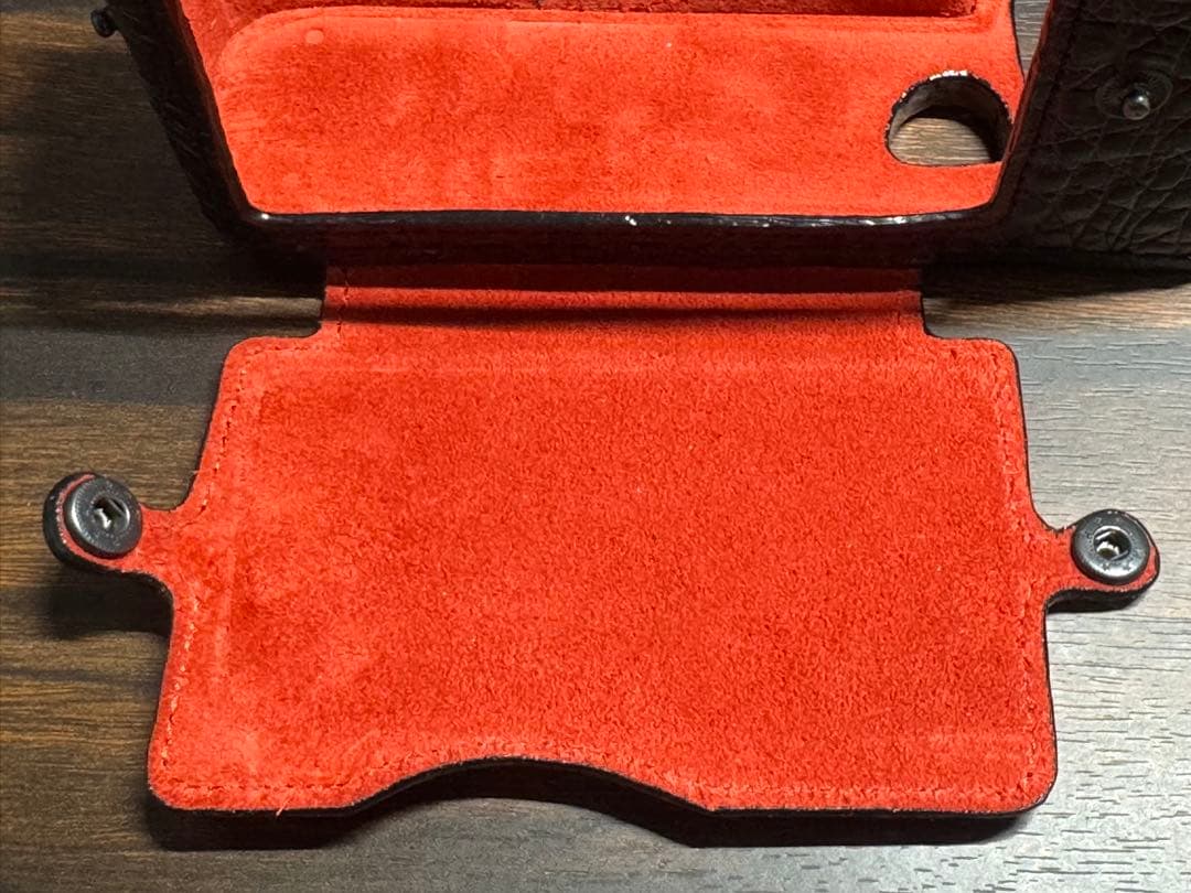 ライカ SL-2用 イタリア Luigi 特注クロコ革カメラケースストラップ