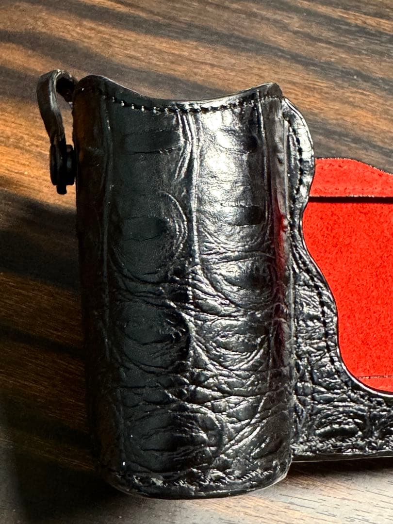 ライカ SL-2用 イタリア Luigi 特注クロコ革カメラケースストラップ