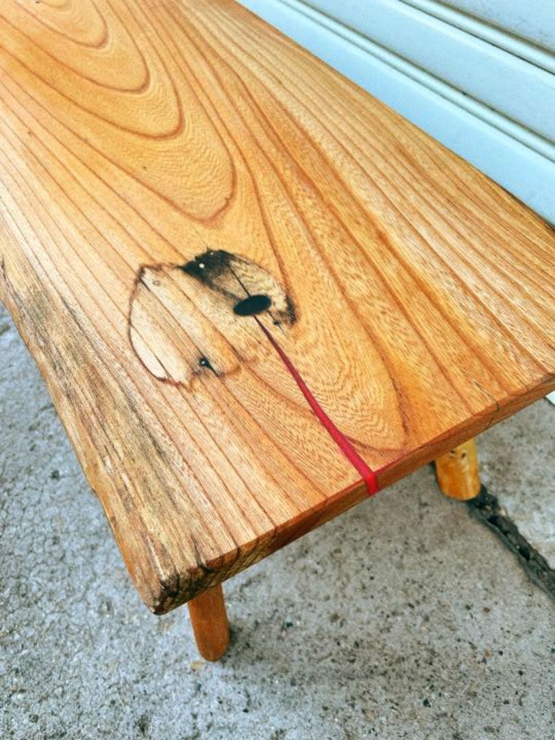 古材使用欅レジン/エポキシベンチテレビ台/コーヒーテーブル/リバーテーブル