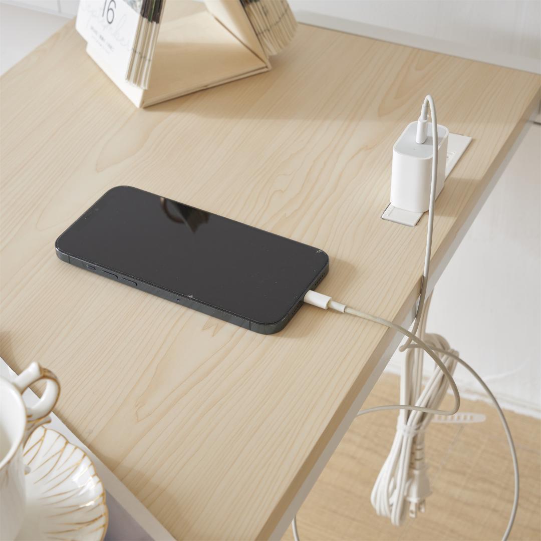 人気再入荷！ロフトベッド（S）コンセント・ローデスク付き耐荷重150kgホワイト