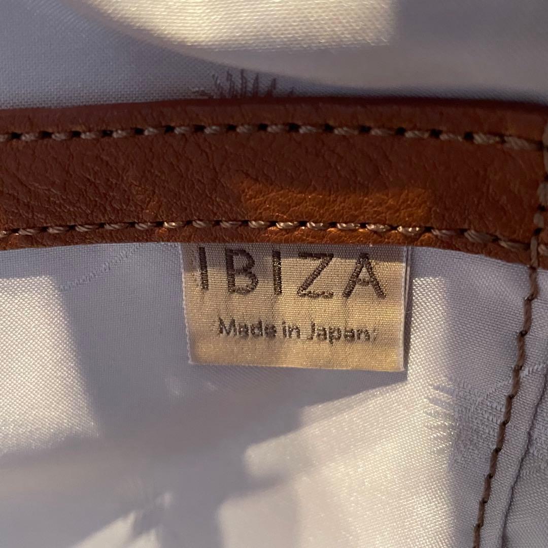 IBIZA イビザ　アバカ　ラフィアバッグ　ハンドバッグ　ロゴ