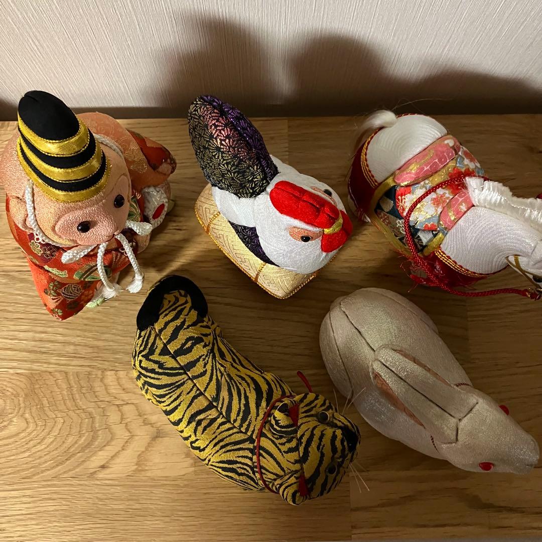 木目込み人形　干支　5点セット　縁起物