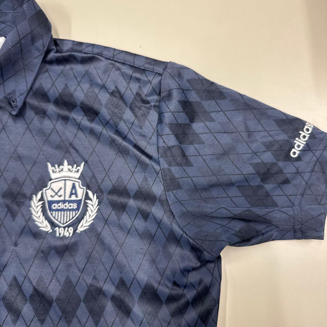 おまけ　単品1000円 adidas ダークブルー ポロシャツ S