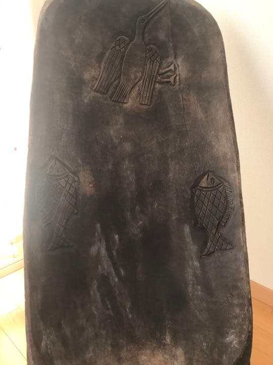 アフリカ　組立椅子　アンティーク　セヌフォ　木彫