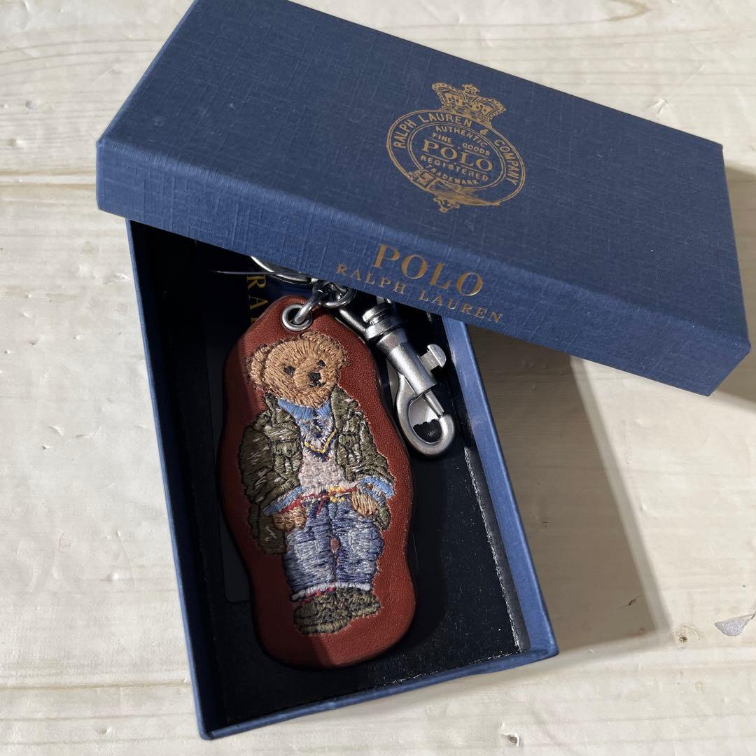 ポロラルフローレン バッグチャーム 新品 ポロベアー キーホルダースーツpolo