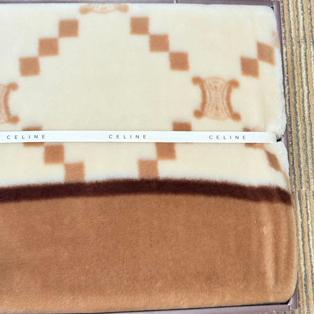 CELINE セリーヌ アクリルニューマイヤー毛布 マカダム　トリオンフ