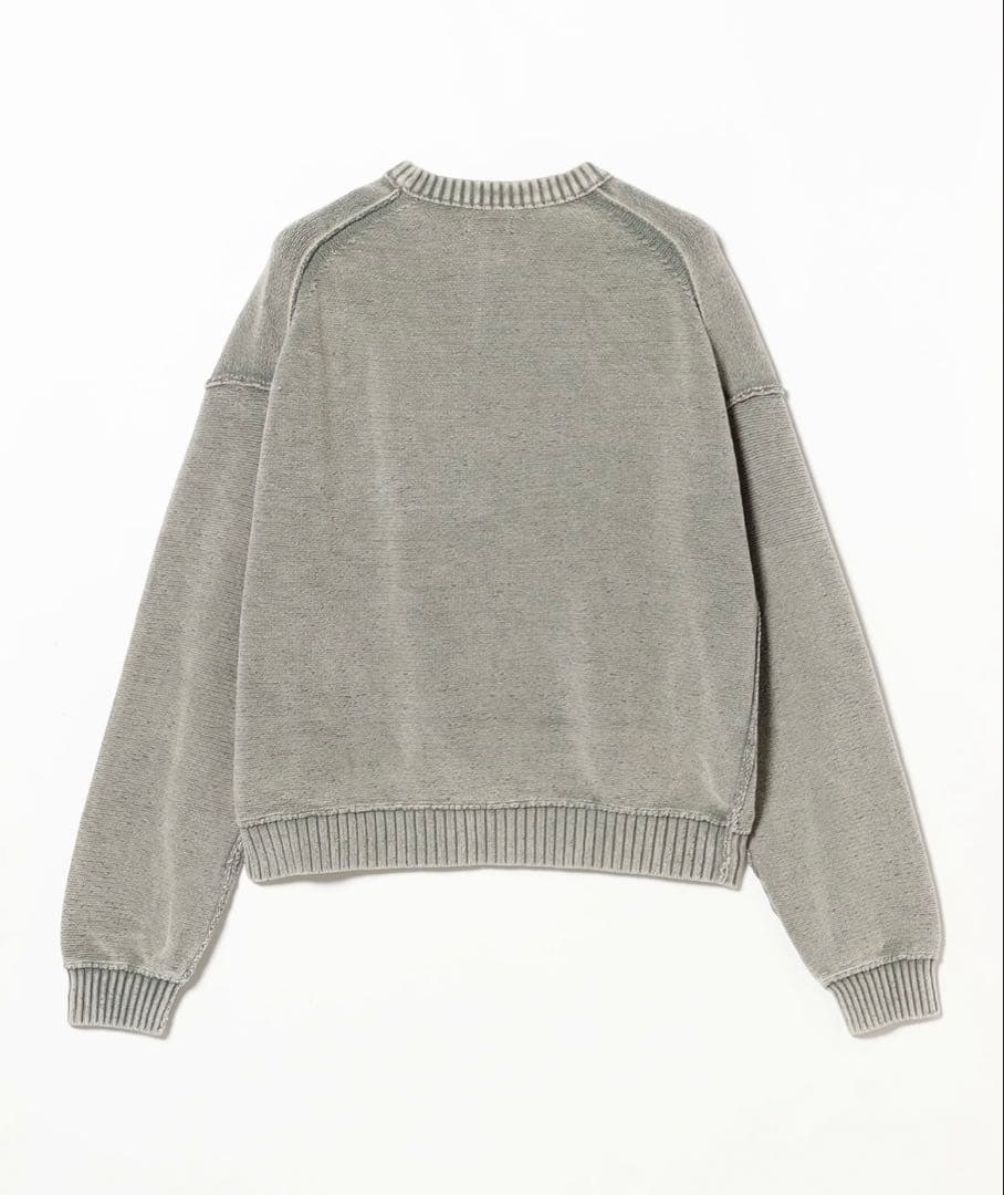 7ゲージ フェード クルーネック ニット