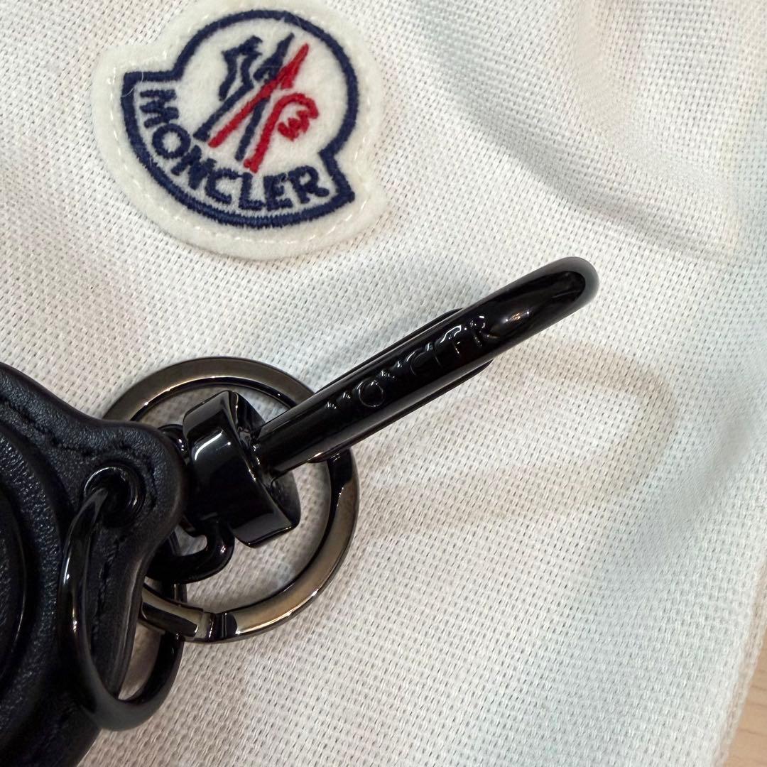 定価46200円 MONCLER LOGO KEY RING ブラック