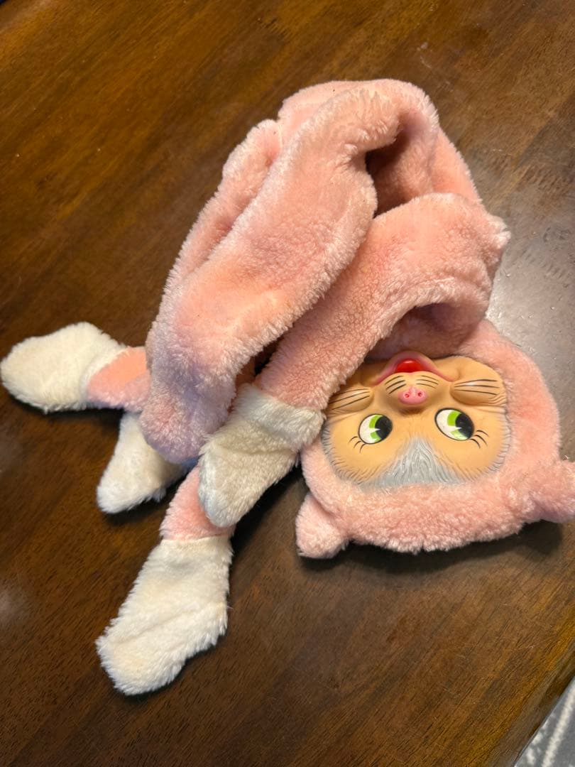 GUND ラバーフェイス 猫 50s 日本縫製タグ付 希少現状品