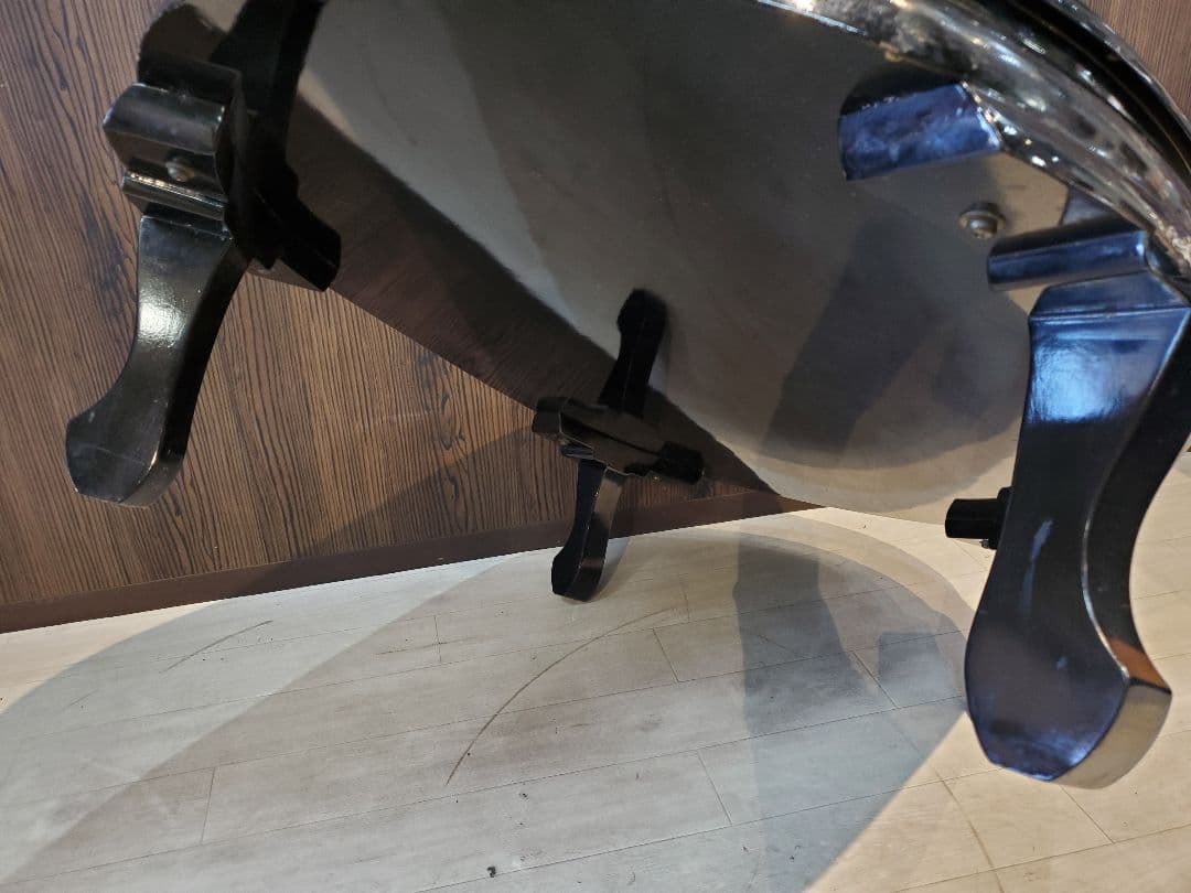 アジアンスタイル 木製楕円形テーブル