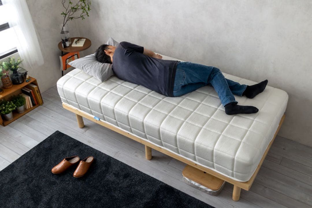 ③SLEEPYTOFU とうふマットレス ホワイト寝具 マット 【シングル】美品