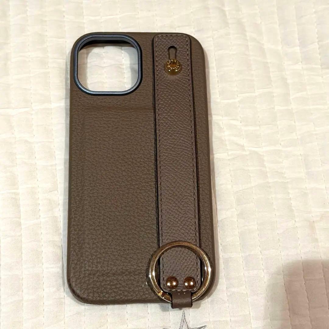 BONAVENTURA レザー iPhone15ケース エトゥープ