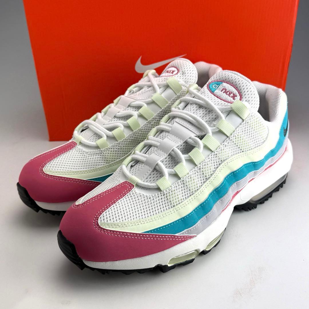 27cm ナイキ エアマックス95 ゴルフ \"ピオニー/ボルトティント”