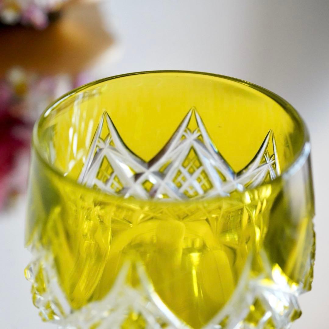 美品★希少オールドバカラBACCARAT コルベール グリーン色被せ 小物入れA