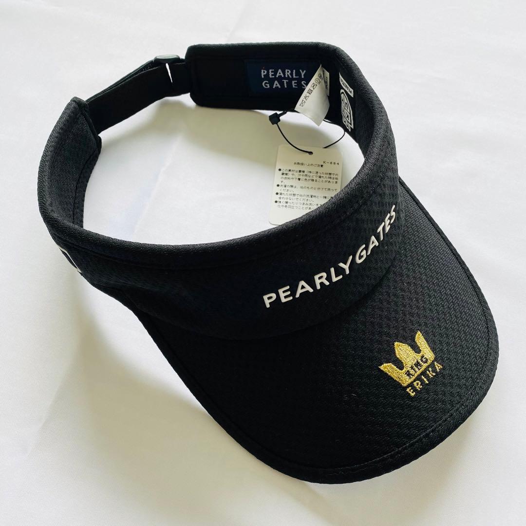 【新品＊美品】パーリーゲイツ　原英莉花　半袖ハイネックシャツ&サンバイザーセット