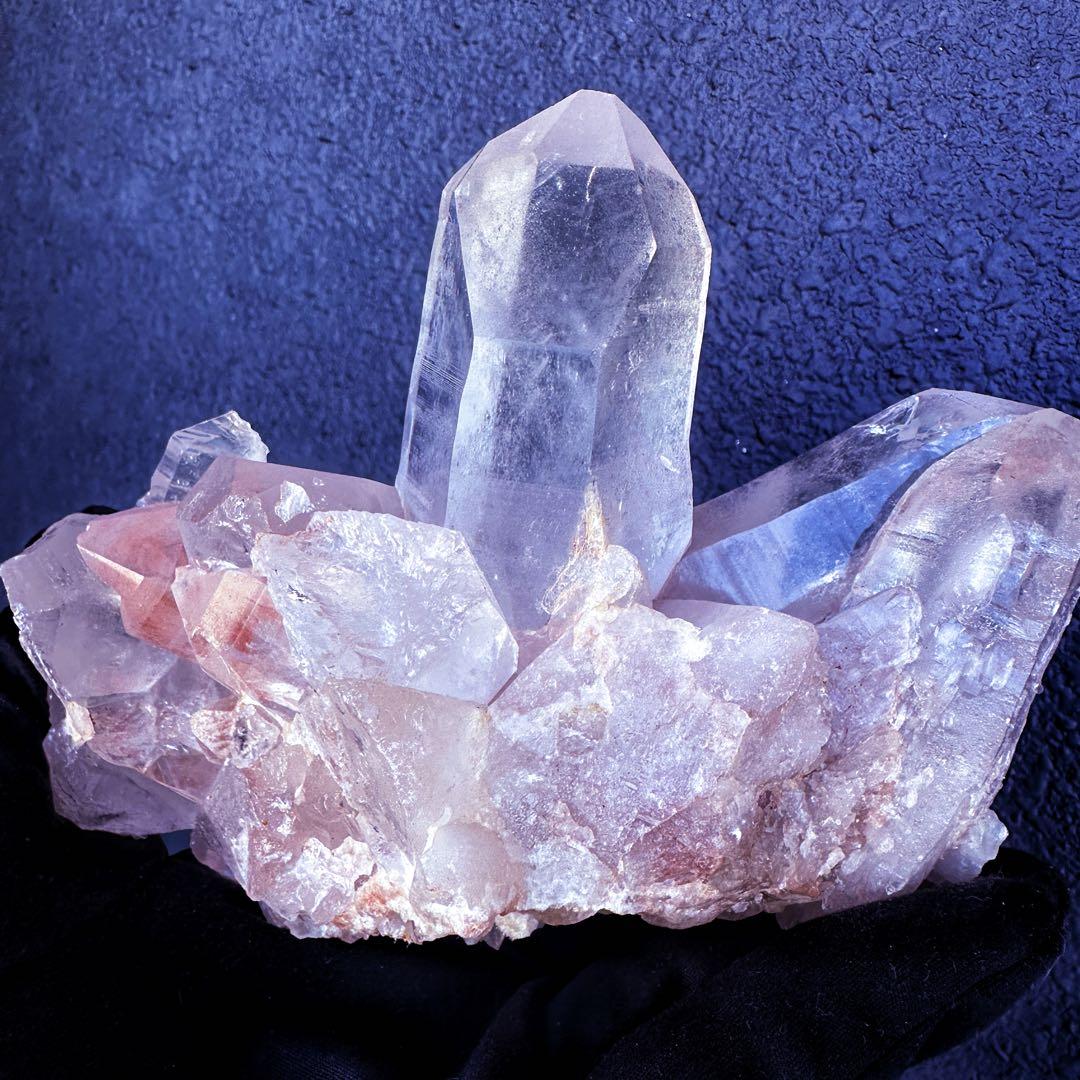 希少❗️超綺麗♡レインボー☆超強いパワー ヒマラヤ水晶 クラスター天然石A1454