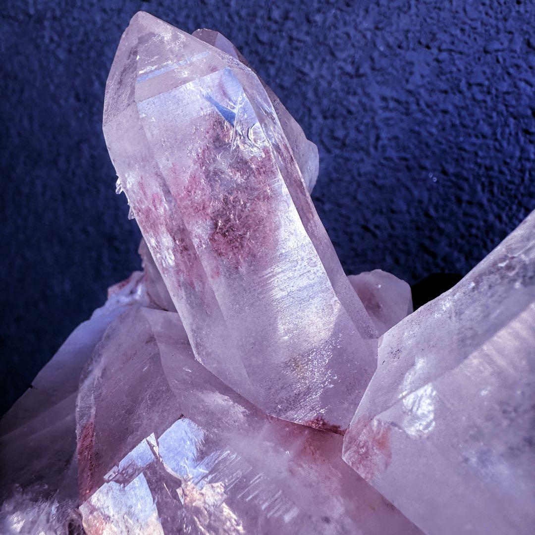 希少❗️超綺麗♡レインボー☆超強いパワー ヒマラヤ水晶 クラスター天然石A1454